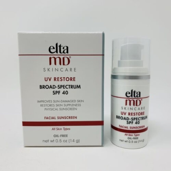 New in Box EltaMD UV Restore Sunscreen SPF 40 - Untinted - Deluxe Mini 0.5 oz - Picture 2 of 4